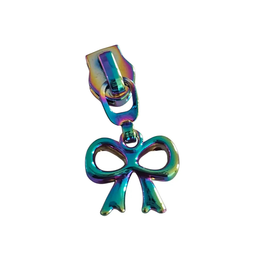 Zipper Schleife Rainbow - Reißverschluss Schieber Gr.5