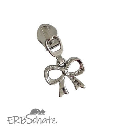 Zipper Schleife - Silber