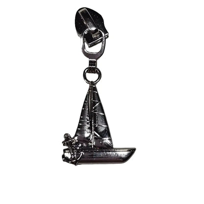 Zipper Segelboot Rainbow - Reißverschluss Schieber Gr.5
