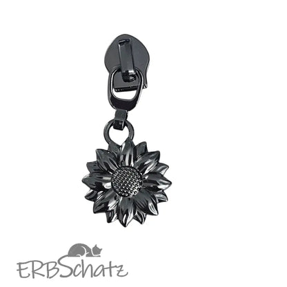 Zipper Sonnenblume Gold - Reißverschluss Schieber Gr.5