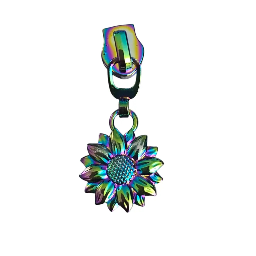 Zipper Sonnenblume Gold - Reißverschluss Schieber Gr.5