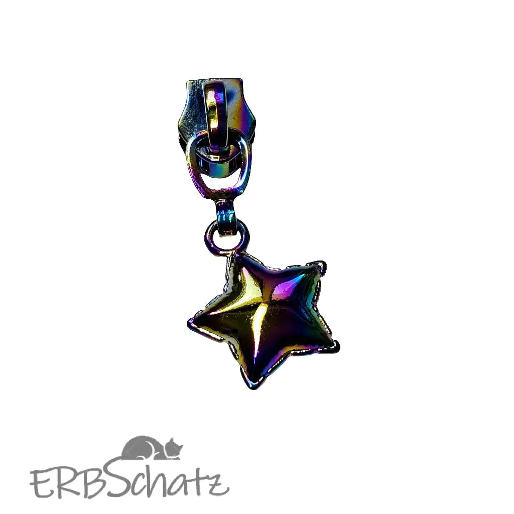 Zipper Star Balloon Rainbow - Reißverschluss Schieber Gr.5