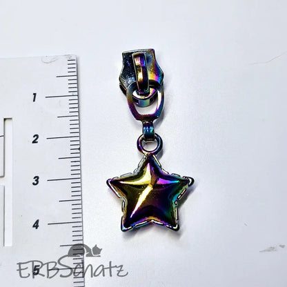 Zipper Star Balloon Rainbow - Reißverschluss Schieber Gr.5