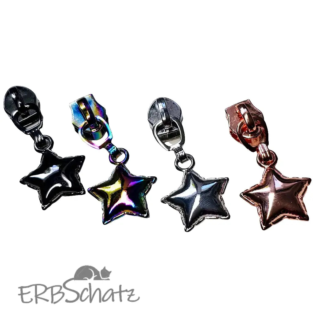 Zipper Star Balloon Rainbow - Reißverschluss Schieber Gr.5