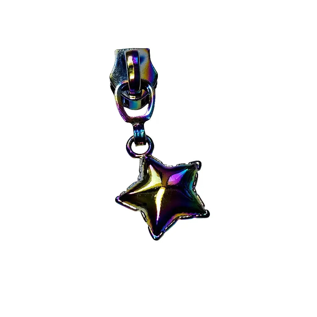Zipper Star Balloon Rainbow - Reißverschluss Schieber Gr.5