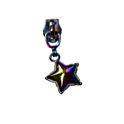 Zipper Star Balloon Rainbow - Reißverschluss Schieber Gr.5