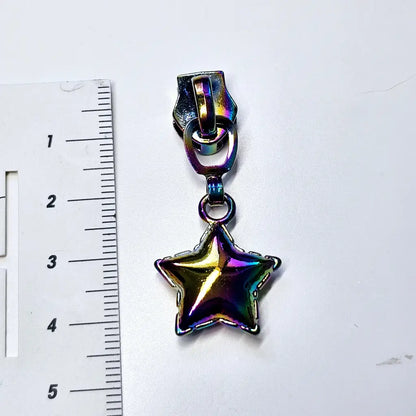 Zipper Star Balloon Rainbow - Reißverschluss Schieber Gr.5