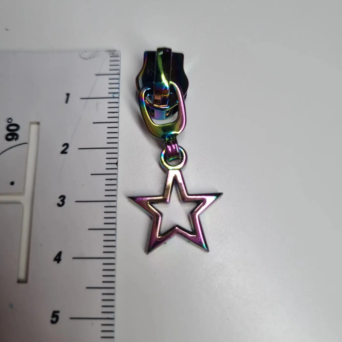 Zipper Stern Regenbogen - Reißverschluss Schieber Gr.5