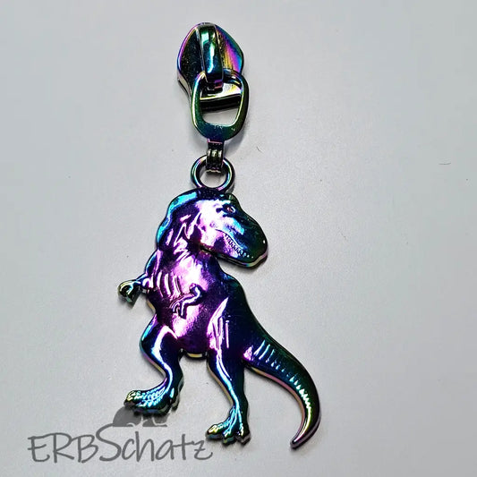 Zipper T-Rex Dino - Rainbow