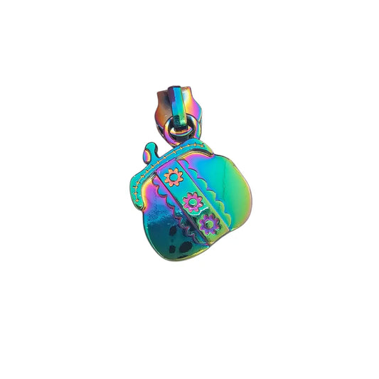 Zipper Täschchen Rainbow - Reißverschluss Schieber Gr.5