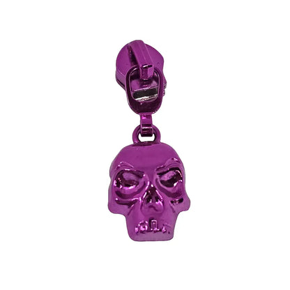 Zipper Totenkopf Regenbogen - Reißverschluss Schieber Gr.5