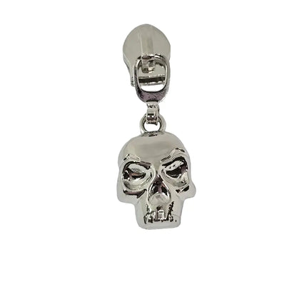 Zipper Totenkopf Regenbogen - Reißverschluss Schieber Gr.5