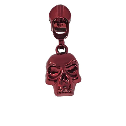 Zipper Totenkopf Regenbogen - Reißverschluss Schieber Gr.5