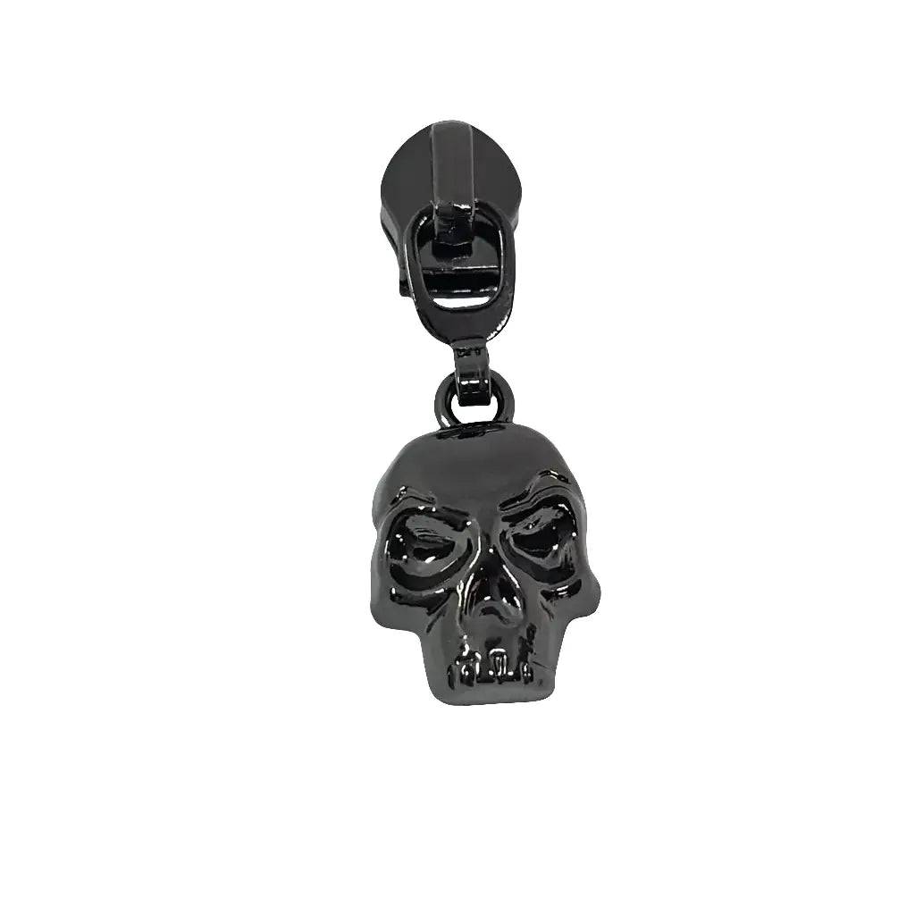 Zipper Totenkopf Regenbogen - Reißverschluss Schieber Gr.5