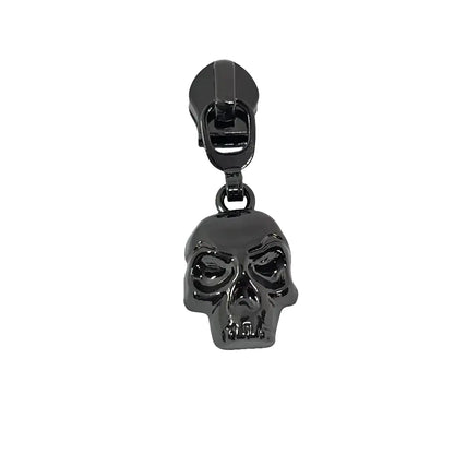 Zipper Totenkopf Regenbogen - Reißverschluss Schieber Gr.5